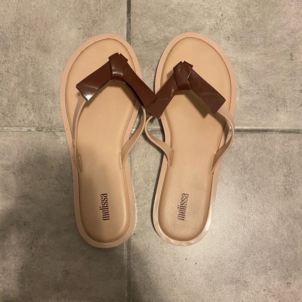 Melissa Comfy Jelly Flip Flop, Size 7, Light Pink/Blush